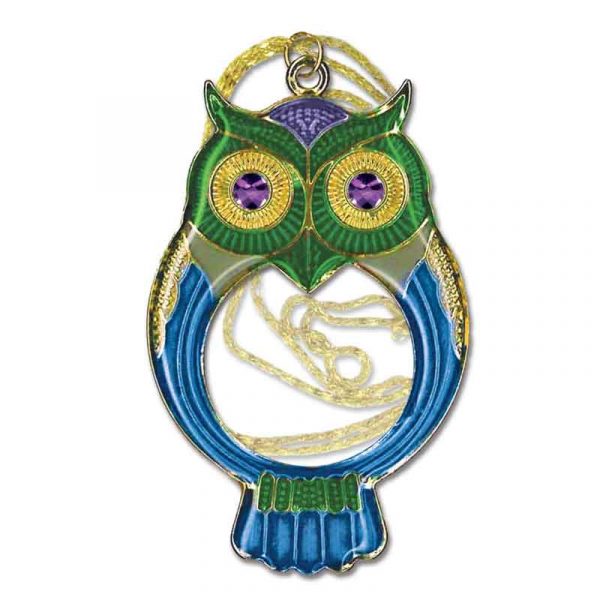 owl magnifier pendant