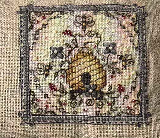 Bee Skep Cross Stitch pattern