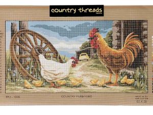 country farmyard tapestry