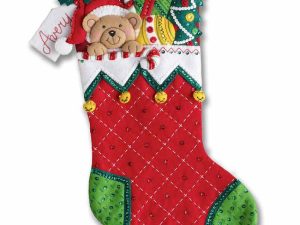 holiday teddy stocking kit
