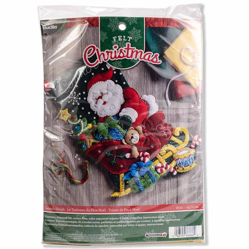 santas sleigh by bucilla