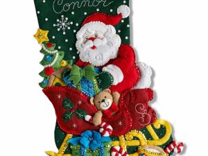 santas sleigh stocking kit