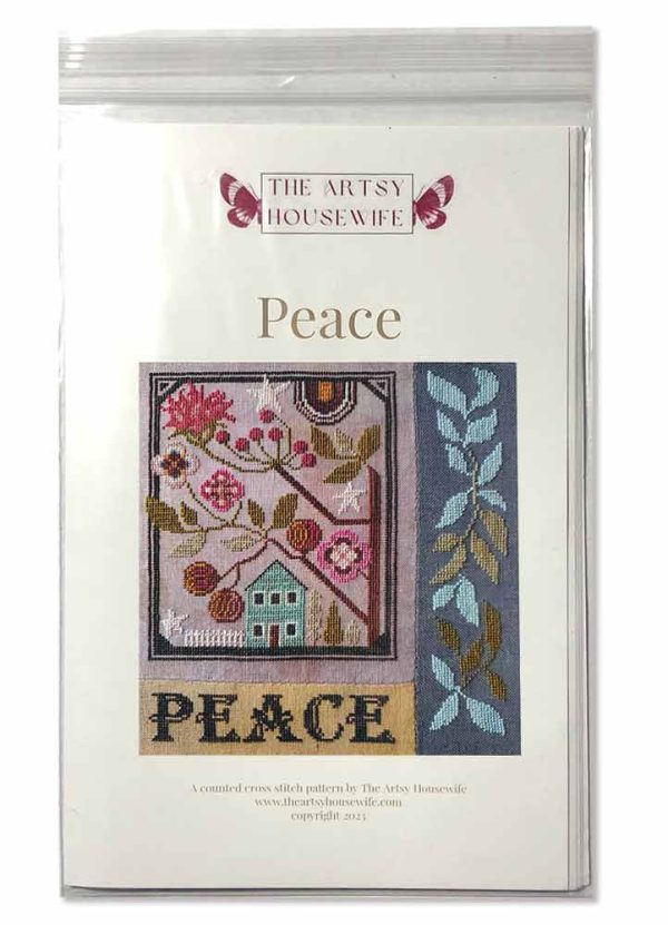 peace cross stitch pattern