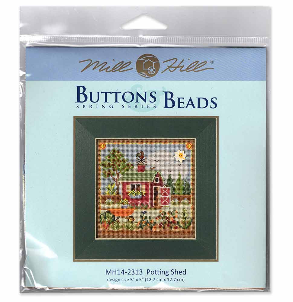 potting shed buttons and beads