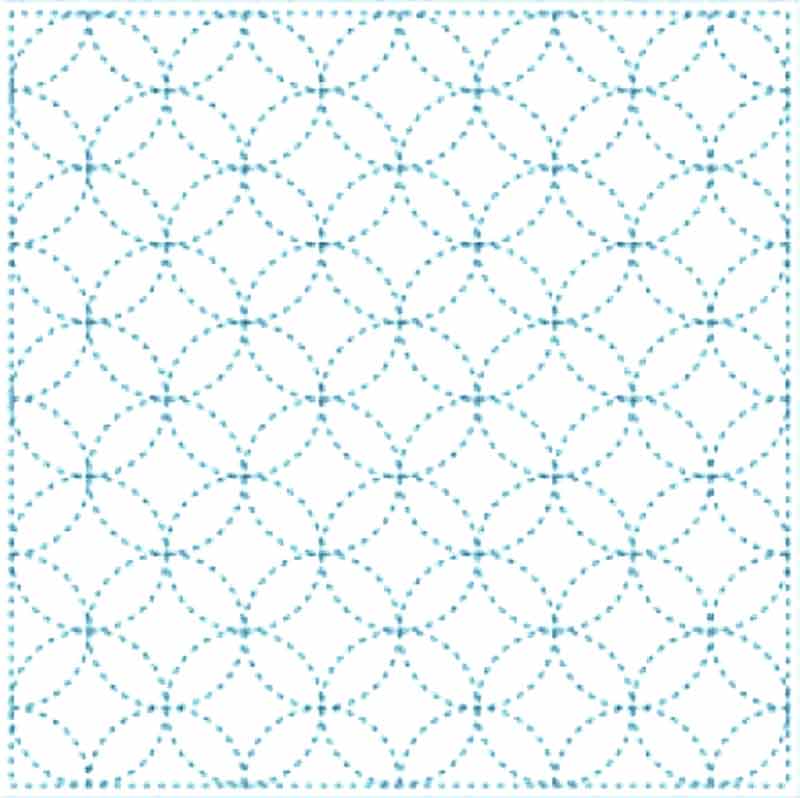 sashiko rings pattern