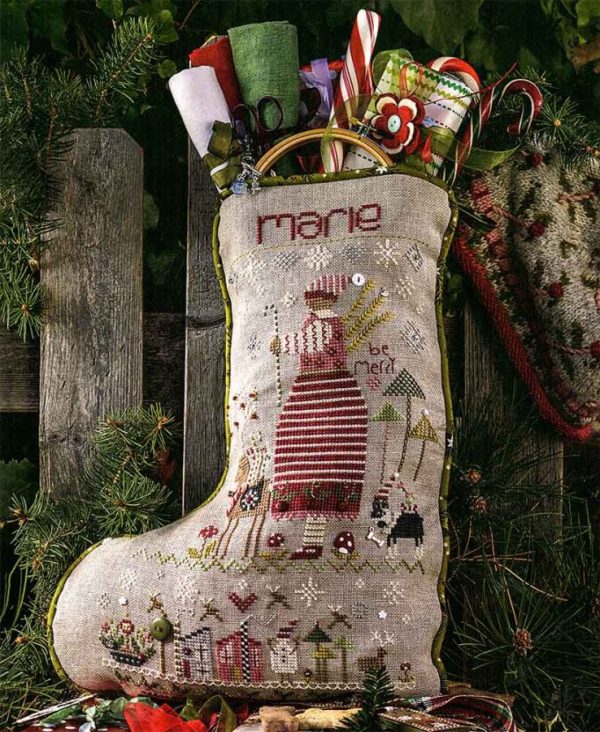 marie christmas stocking pattern