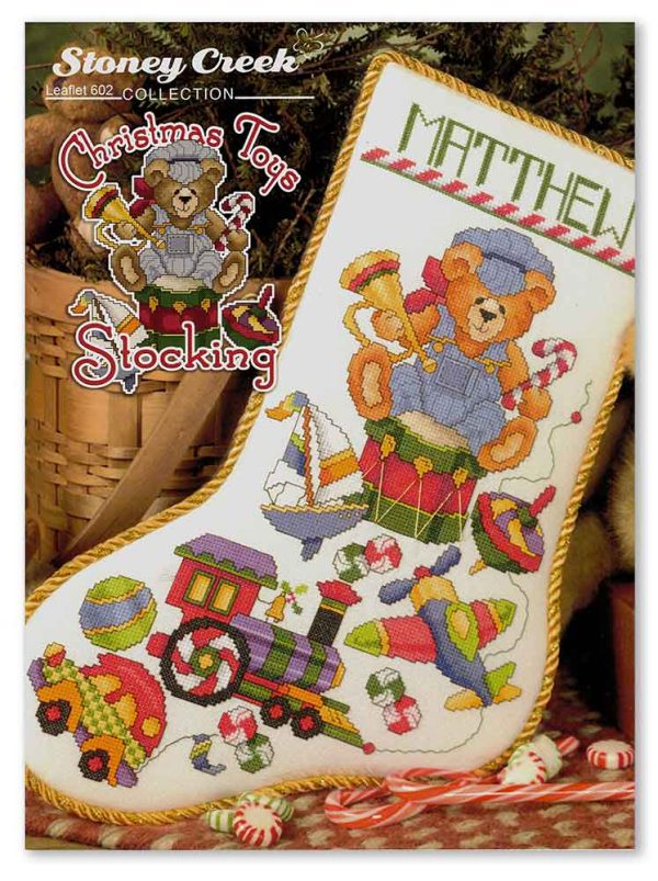 christmas toys stocking pattern