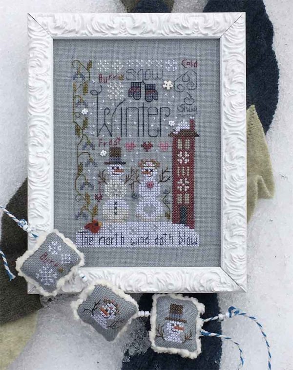 winter notes pattern leaflet