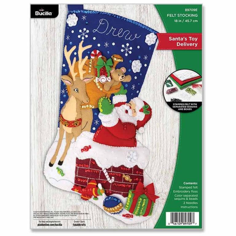 Santa's Toy Delivery Christmas Stocking Kit