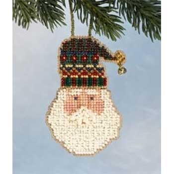 santa's hat beaded kit by mill hill