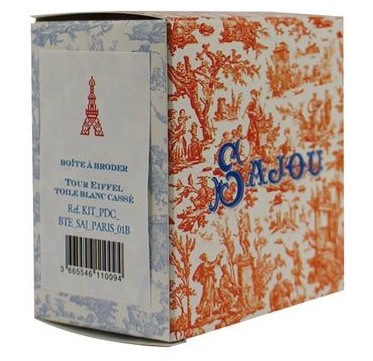 Red Eiffel Tower Round Box Kit by Sajou - Image 3