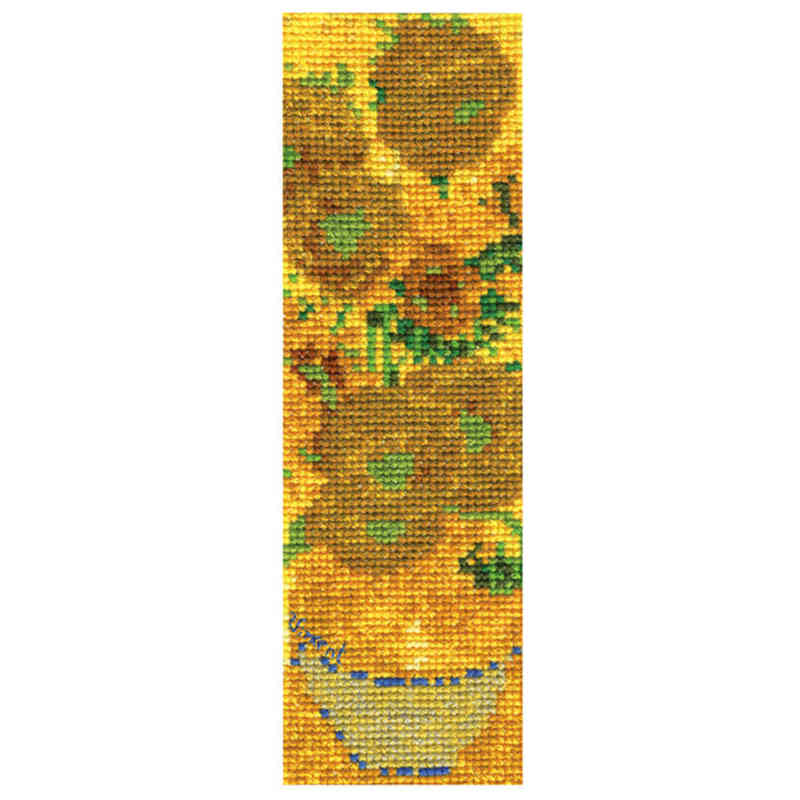 Sunflowers 1888 Bookmark Cross Stitch Kit by DMC - Image 2