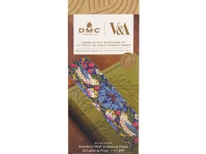Strawberry Thief Bookmark cross stitch kit by DMC