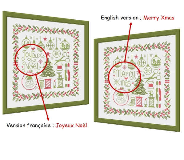 Petites Croix de Noel pattern by Jardin Prive - Image 2