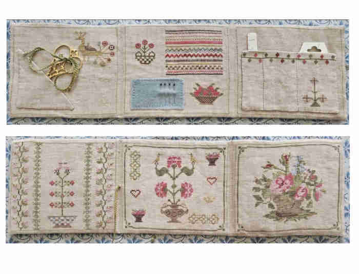 Rose Basket Needlebook Pattern by Samplers Not Forgotten - Image 2