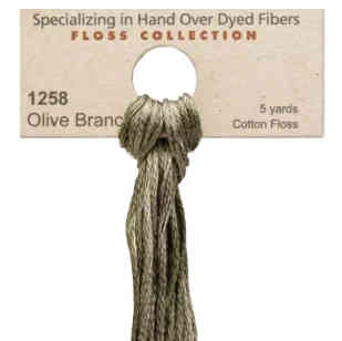 1258 Olive Branch Weeks Dye Works Floss - Image 2