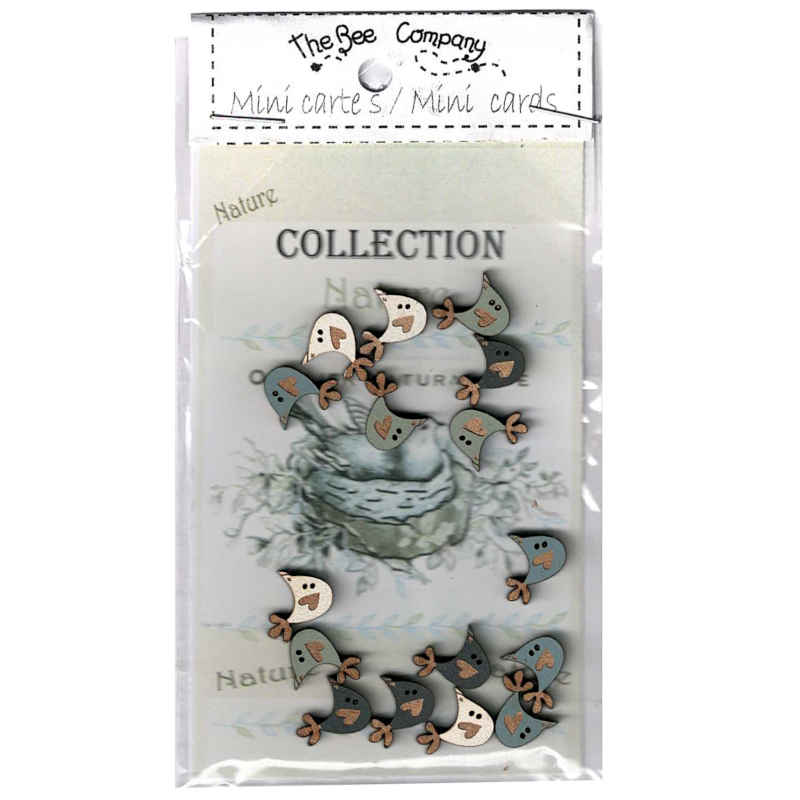Mini Bird buttons by The Bee Company