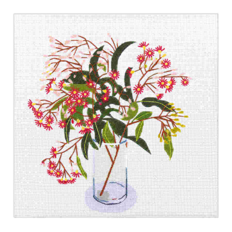 Flowering Gum half stitch kit from DMC