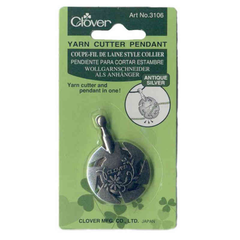 clover yarn cutter pendant