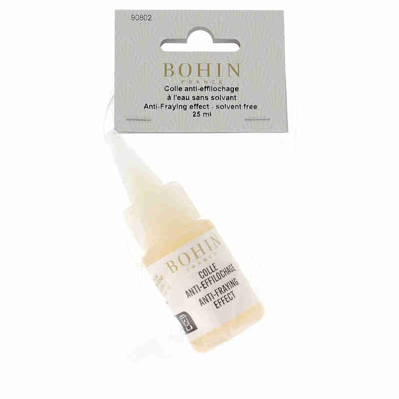 Bohin Anti-Fraying Effect solvent free water based glue 25ml