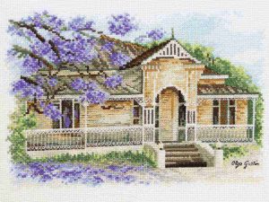 Old Timber House counted cross stitch kit by DMC