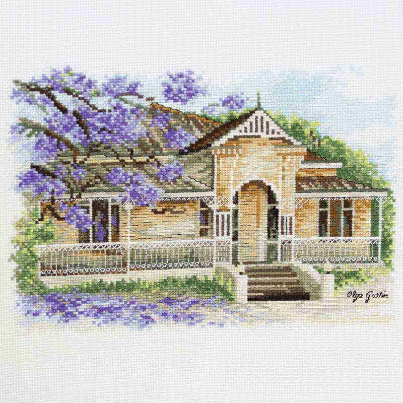 Old Timber House counted cross stitch kit by DMC