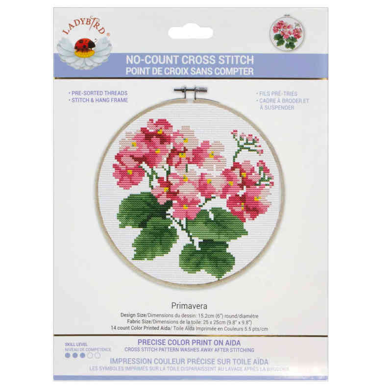 Primavera no count cross stitch kit by Ladybird