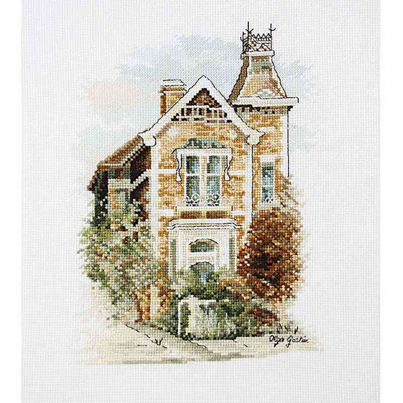 Victorian Mansion cross stitch kit by DMC