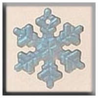 Glass Treasure 12162 Medium Crystal Snowflake by Mill Hill