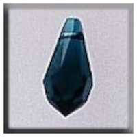 Crystal Treasure 13053 small Teardrop emerald by Mill Hill