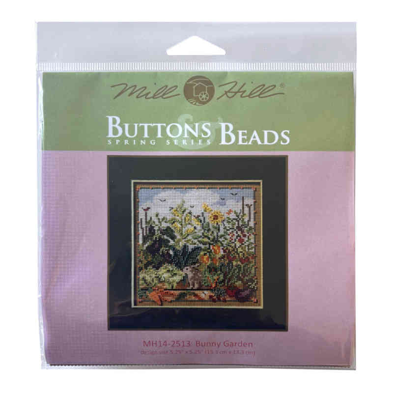 Bunny Garden Button & Beads Kit by Mill Hill - Image 2