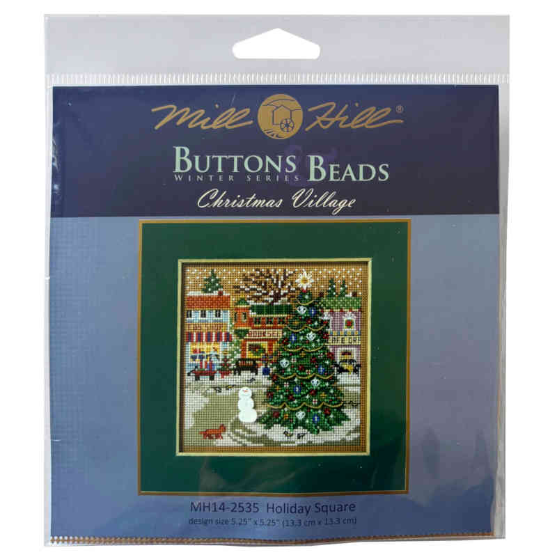 Christmas Village Button & Beads Kit by Mill Hill - Image 2