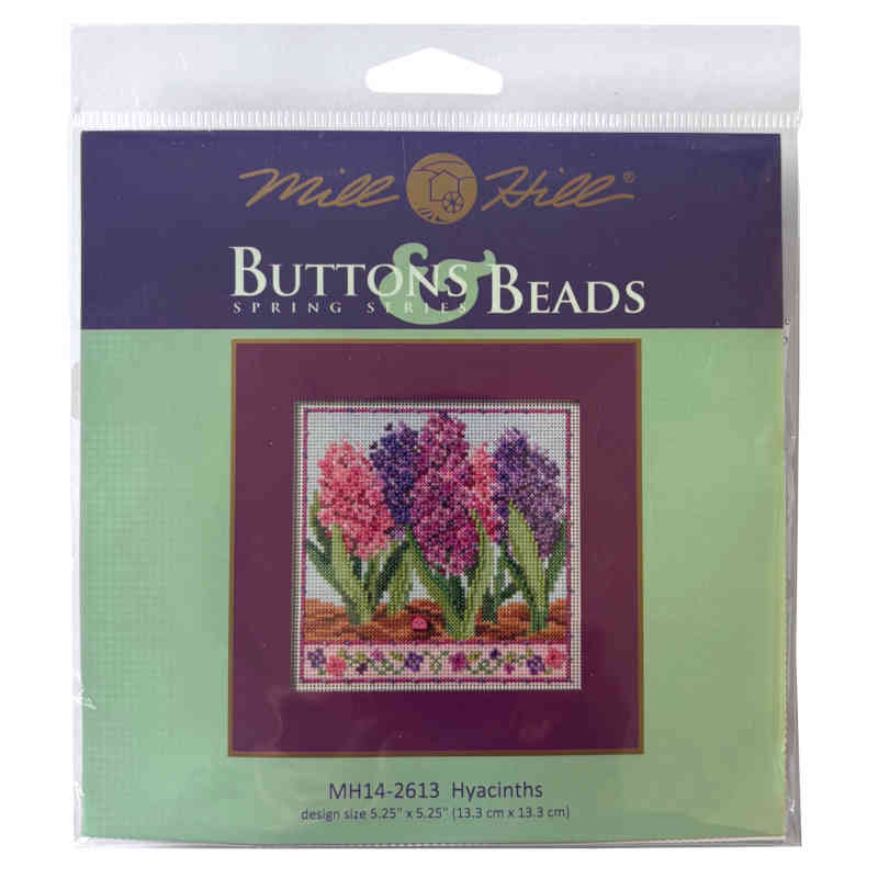Hyacinths Shop Button & Beads Kit by Mill Hill - Image 2