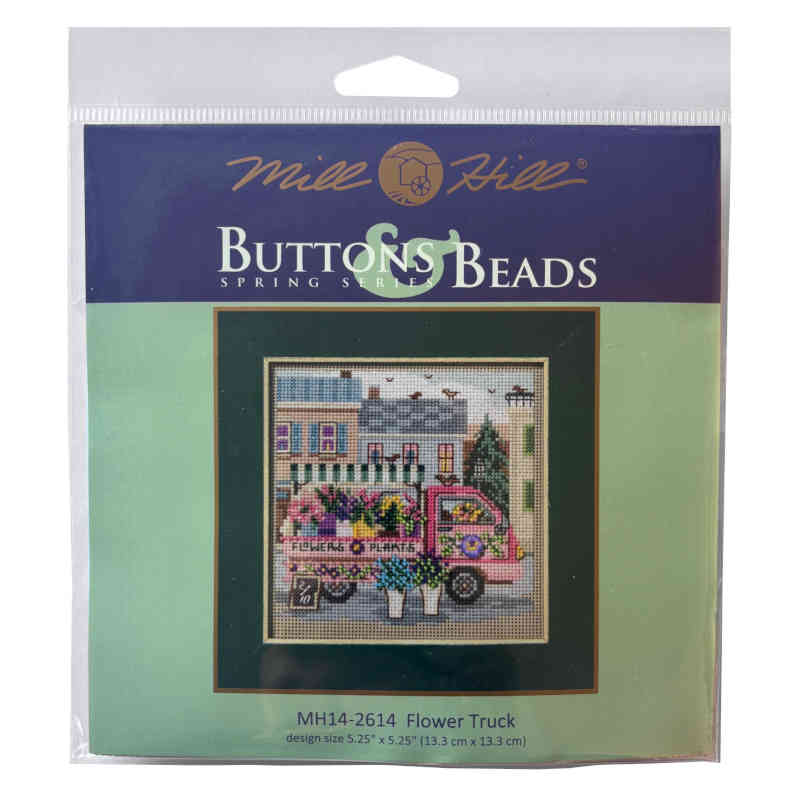 Flower Truck Button & Beads Kit by Mill Hill - Image 2