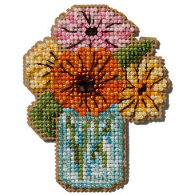 Mason Jar glass bead kit by Mill Hill