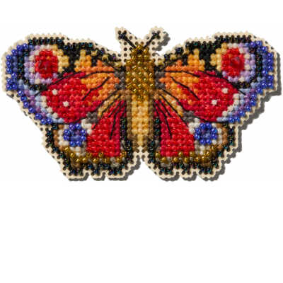 Peacock Butterfly glass bead kit by Mill Hill