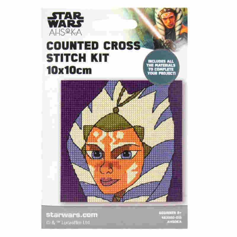 ahsoka star wars mini counted cross stitch kit
