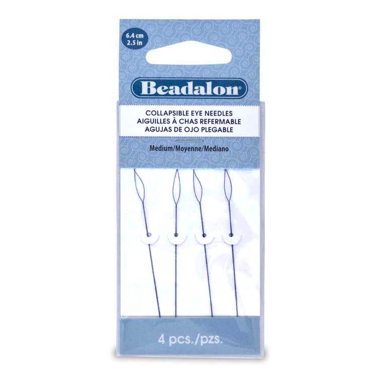 collapsible eye beading needles form Beadalon
