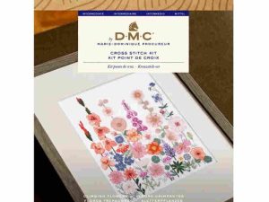 climbing flowers cross stitch kit by DMC