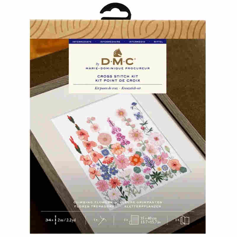 climbing flowers cross stitch kit by DMC