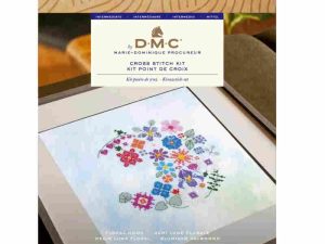 Floral Moon Cross Stitch Kit from DMC