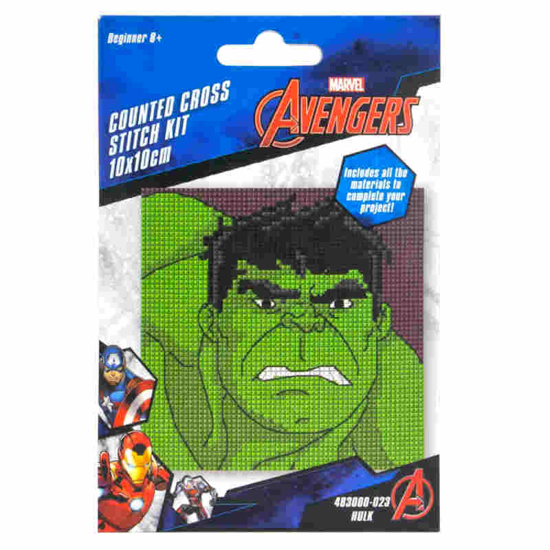 Hulk Marvel mini counted cross stitch kit