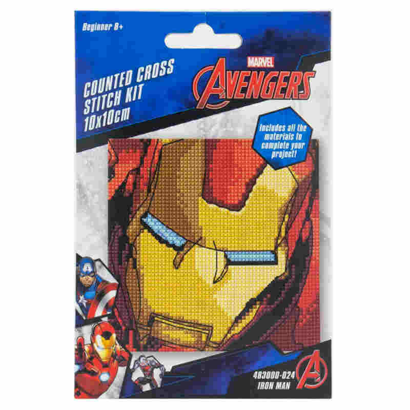 Iron Man Marvel mini counted cross stitch kit