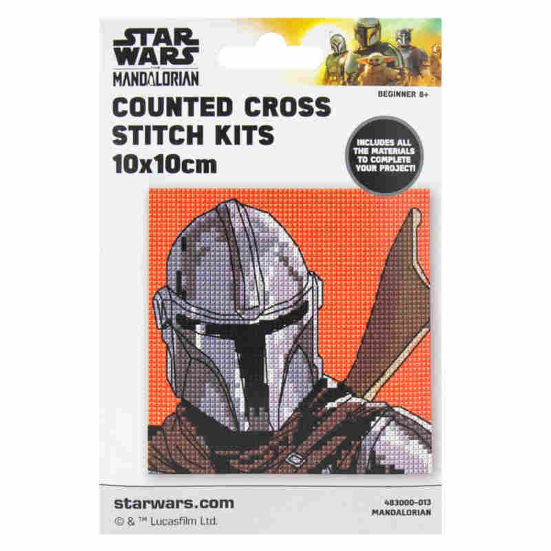 mandalorian counted mini cross stitch kit