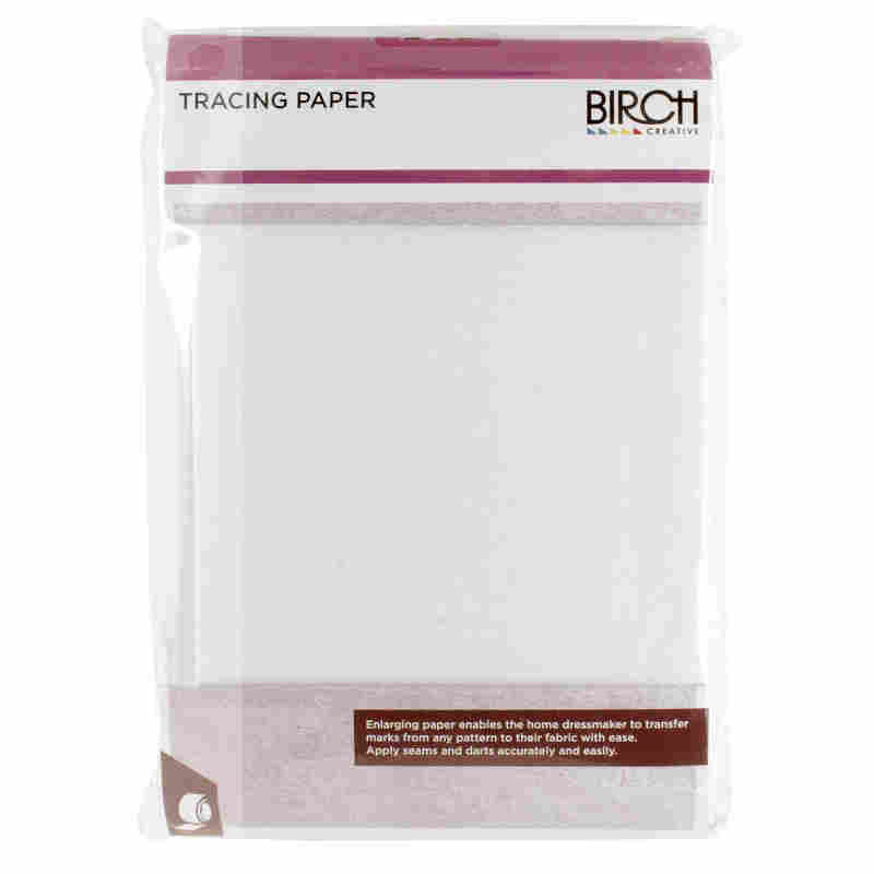Pack of pattern piece tracing paper by Birch