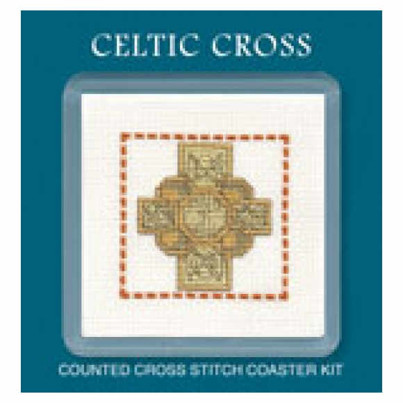 Celtic Cross Coaster Cross Stitch Kit from Textile Heritage