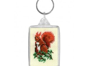 Red Squirrel Keyring Cross Stitch Kit
