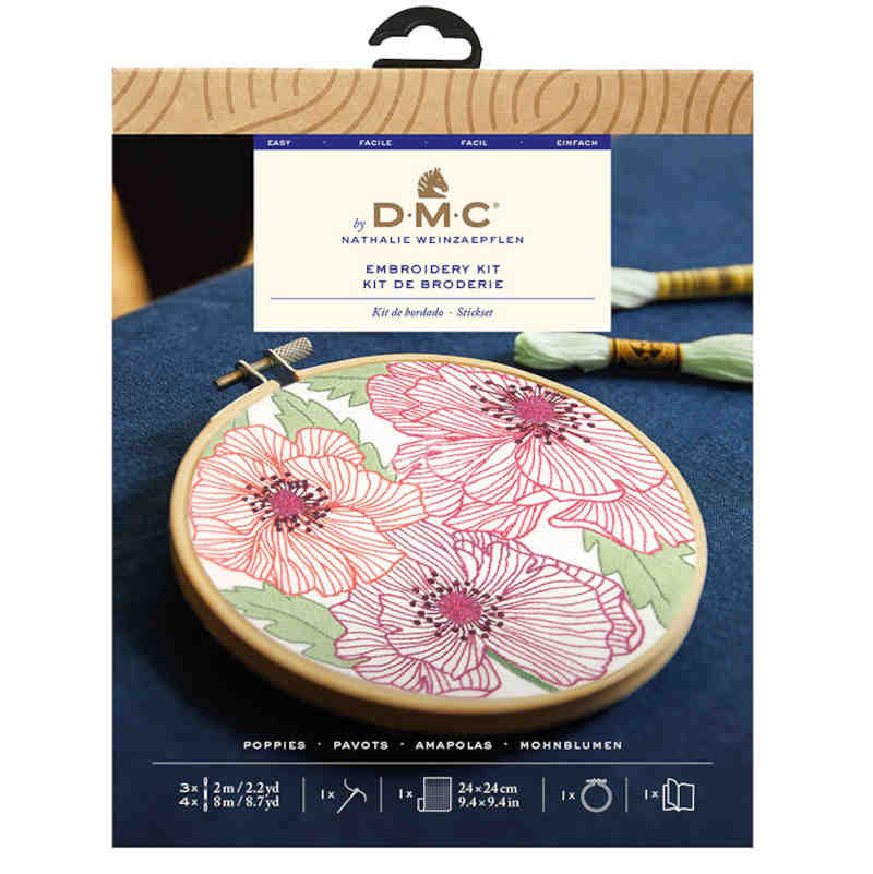 Poppies Embroidery Kit from DMC TB242 - Image 2