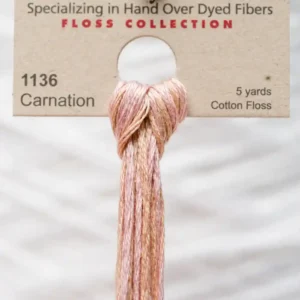 1136 Carnation Weeks Dye Works embroidery floss skein