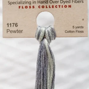 1176 Pewter Weeks Dye Works embroidery floss skein